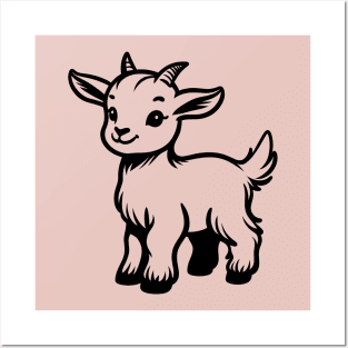 Cute Goat Posters and Art